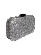 Pearl Treasure Silver Clutch