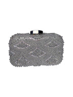 Pearl Treasure Silver Clutch