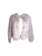 Elena Fuzzy Fringe Cardigan
