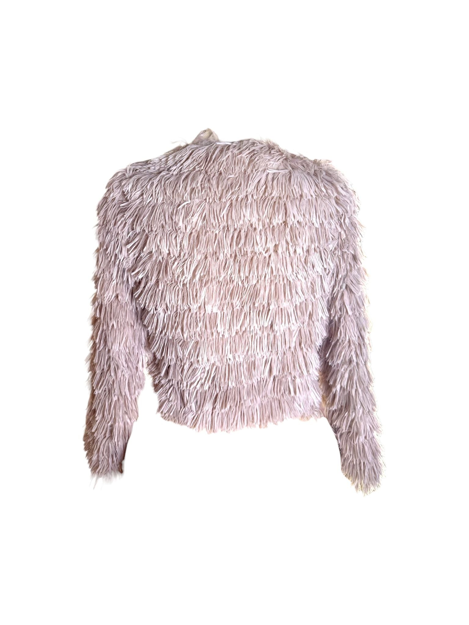Elena Fuzzy Fringe Cardigan