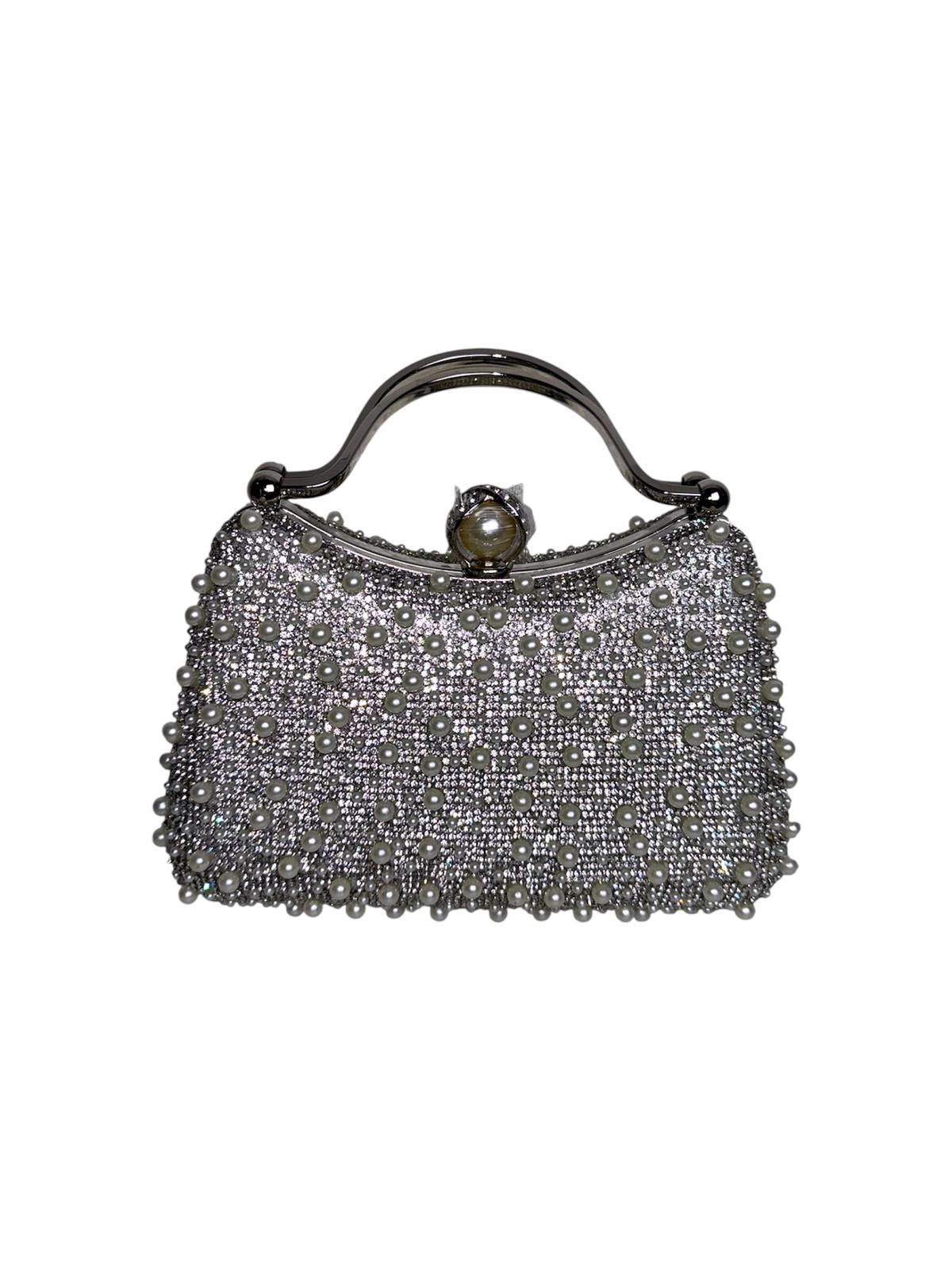 Estella Silver Clutch