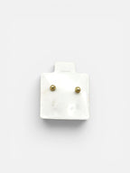 10K Gold Bubble Cross Stud Earring