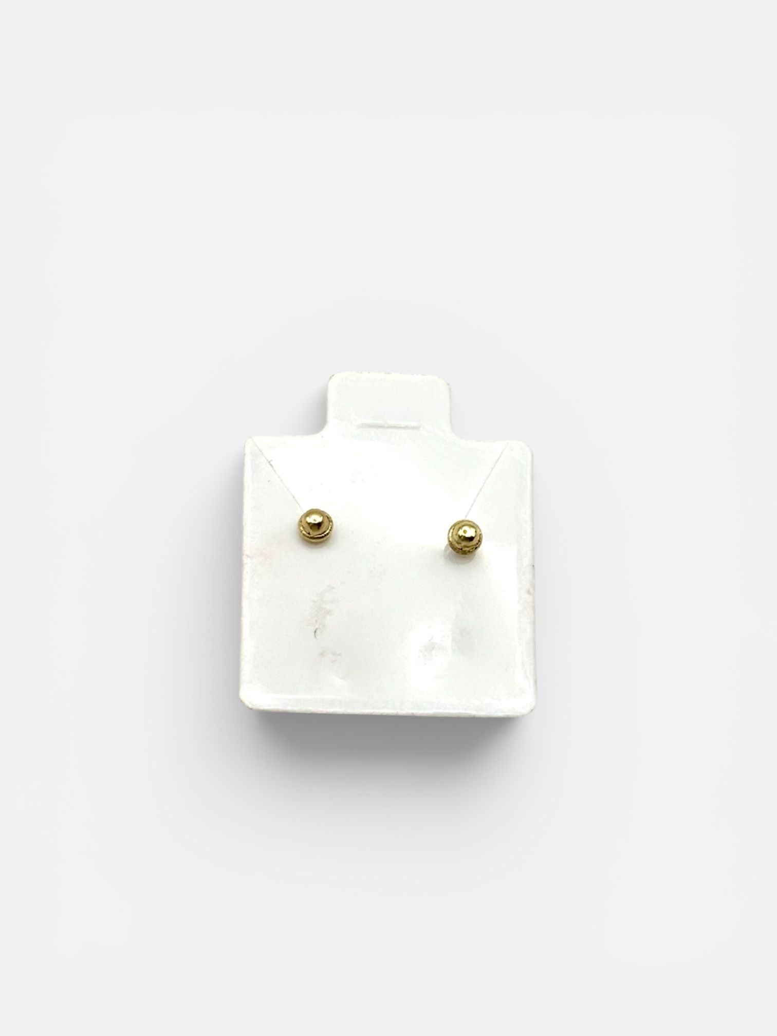 10K Gold Knot Witches Stud Earrings