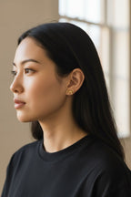 10K Gold Bow Stud Earrings