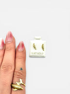 10K Gold Feather Stud Earrings