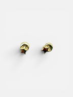 10K Gold Star-Moon Stud Earrings