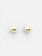 10K Gold Pearl Stud Earrings